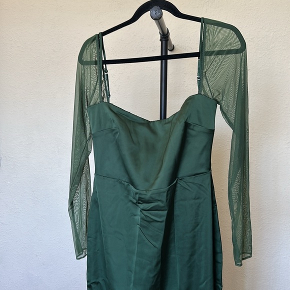 HOUSE‎ OF CB Ellica Emerald Green Midi Dress Size L NWOT $269 - Picture 7 of 12